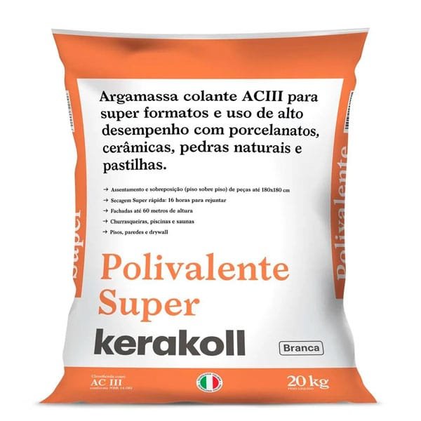 Argamassa Polivalente Super- Branca 20kg Kerakoll
