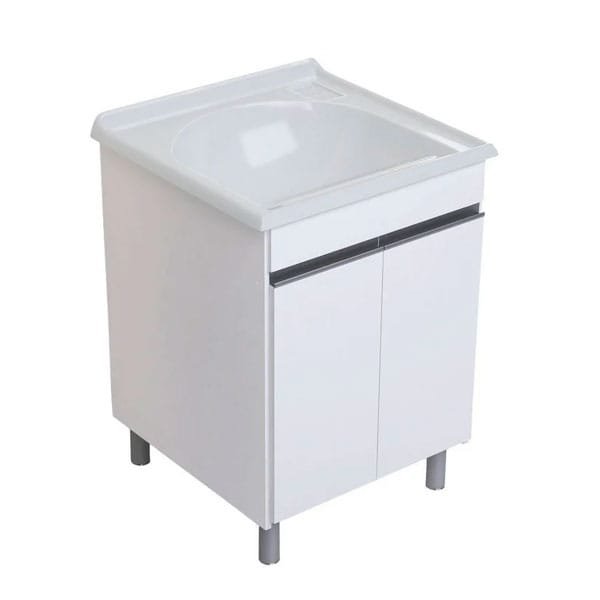 Armário AJR Lavanderia para Tanque Amélia cor Gelo