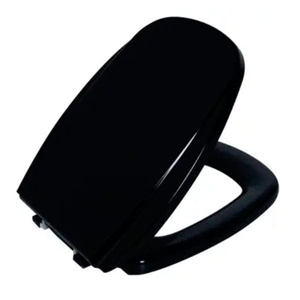 Assento Sanitário Astra Almofadado Preto