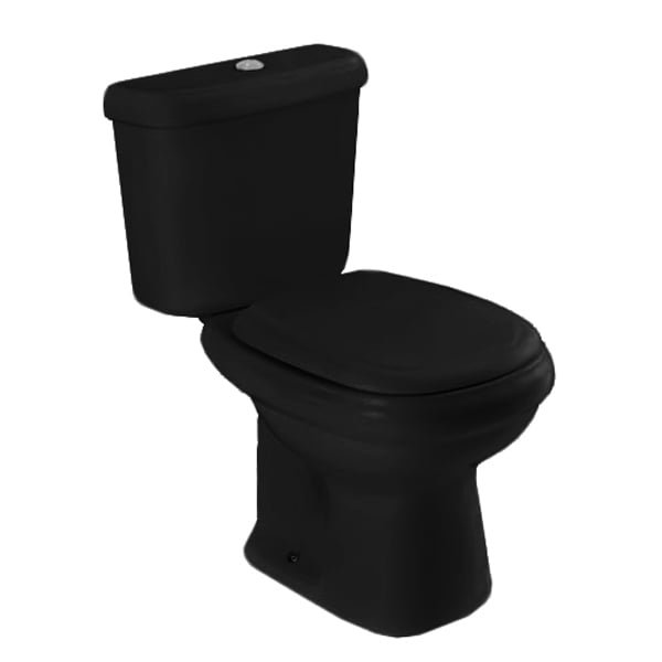 Bacia Icasa Sabatini com Caixa Acoplada Preto