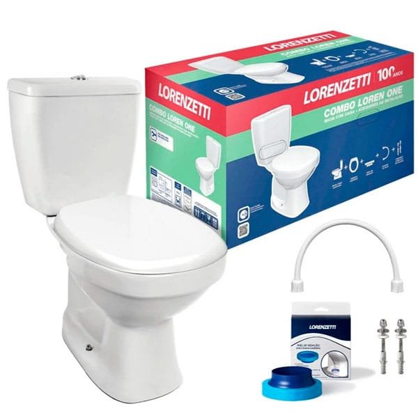 Bacia Lorenzetti Combo One com Caixa Acoplada Branca