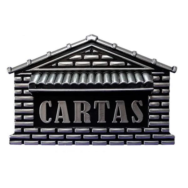 Caixa para Carta Grade Vertical Cinza