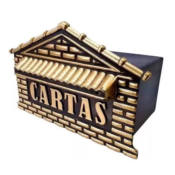 Caixa para Carta nº04 Ouro Grade / Muro