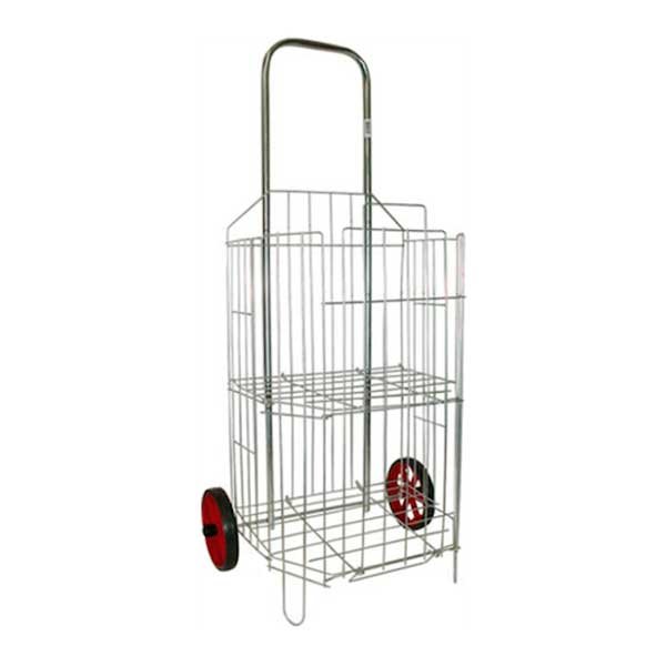 Carrinho de Feira Zincado Dobrável