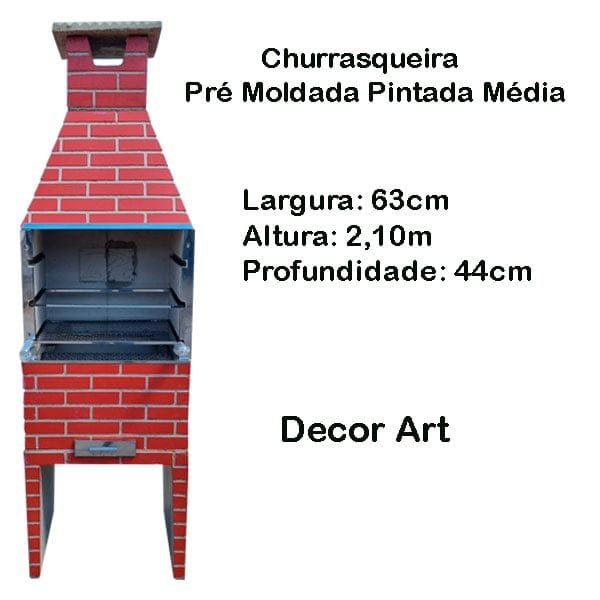 Churrasqueira Pré Moldada Média - Decor Art