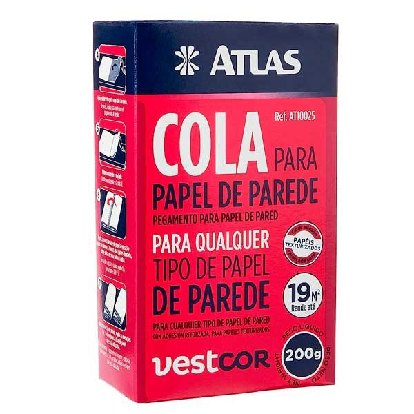 Cola p/ Papel de Parede 200gr Atlas