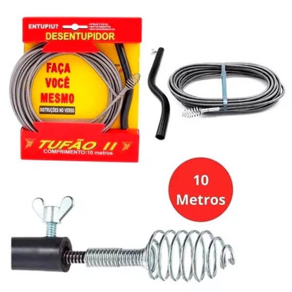 Desentupidor Manual 10mt Tufão