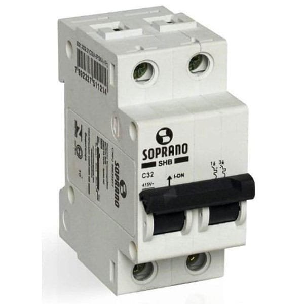 Disjuntor Din 2 x 16 Amperes Soprano