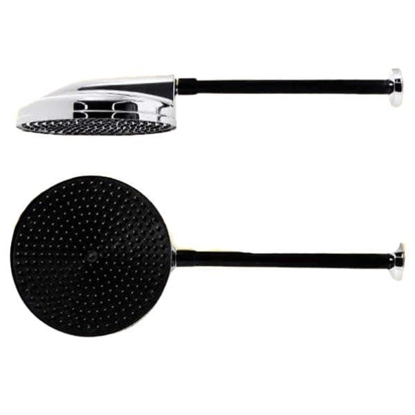 Ducha Astra ABS Cromado 8" Com Braço Preto