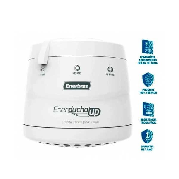 Ducha - Chuveiro Enerducha UP 4T - Enerbras 127v 5500W Branca