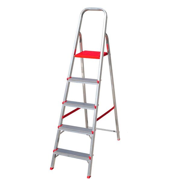 Escada Alumínio 5 Degraus Doméstica Botafogo
