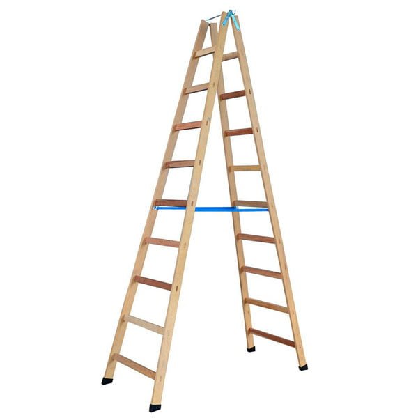 Escada de Madeira Extensiva 02x10 Graus