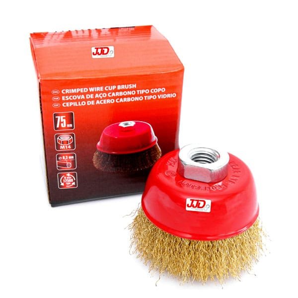 Escova de Aço Copo 75mm x m14 Ondulado MTX