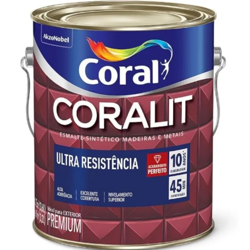 Esmalte Sintético Coral Ultra AB Cinza Escuro 3,6L — Tintas