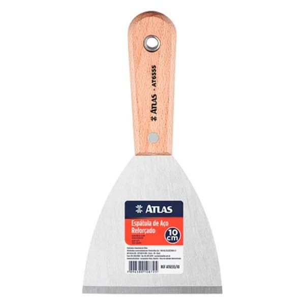 Espátula Atlas 10cm AT6555/10 Aço Reforçado