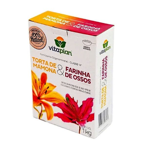 Fertilizante Torta De Mamona + Farinha de Ossos 1KG