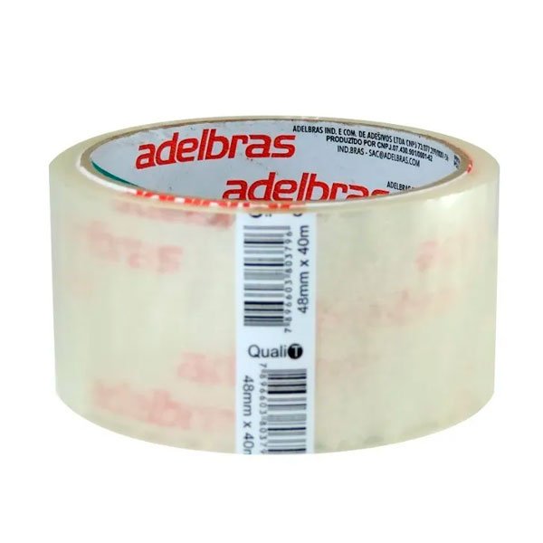 Fita Adesiva 48mm x 50m transparente Adelbras