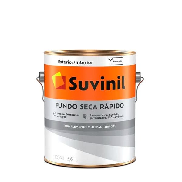 Fundo Preparador Multisuperficial Seca Rápido Suvinil 3,6L