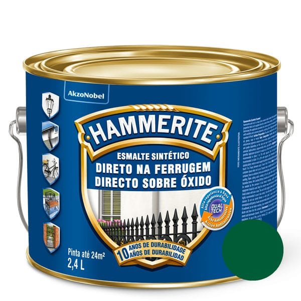 Hammerite para Ferrugem Coral Verde Colonial 2,4l