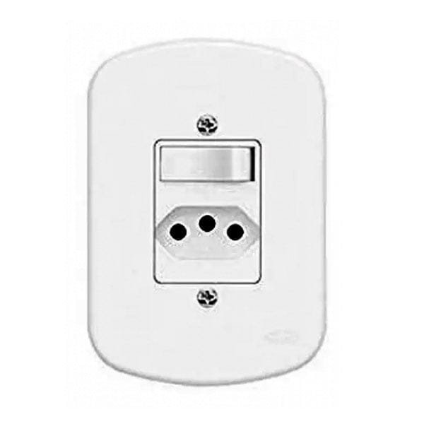 Interruptor Fame Blanc+ 1Tomada Simples