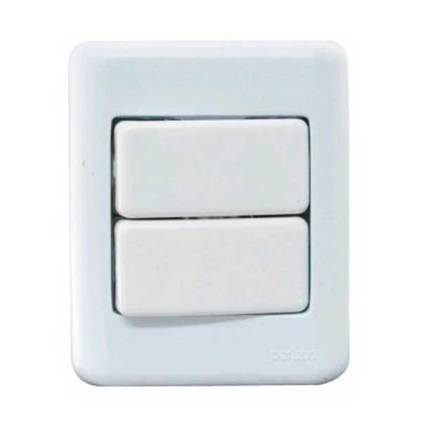 Interruptor Perlex Sistema X BR 2 Tomadas