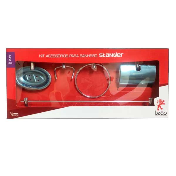 Kit Acessórios para Banheiro Leão 5 peças
