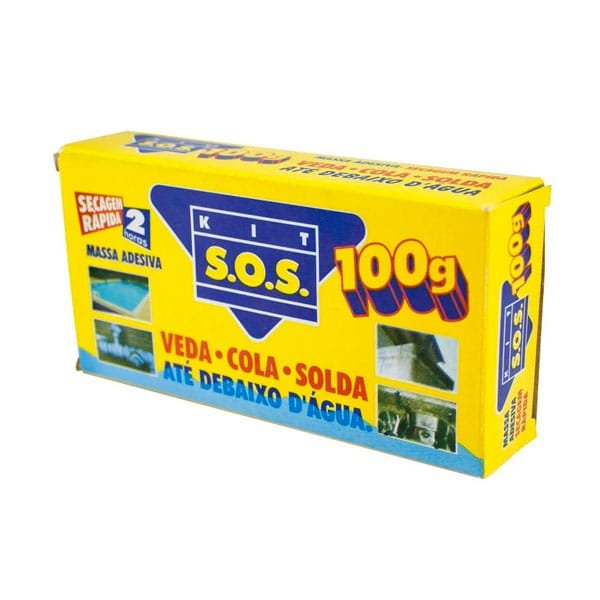 Kit SOS Massa Adesiva Secagem Rápida 100g