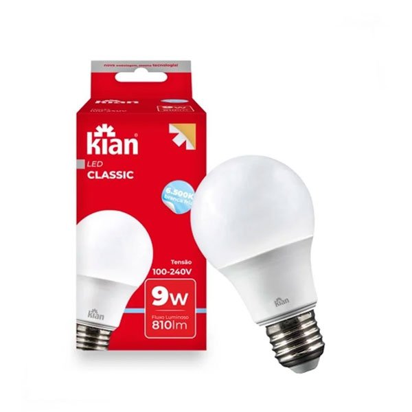 Lâmpada Led Bulbo 9w Kian