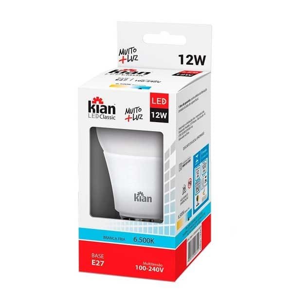 Lâmpada Led Kian 12w A65