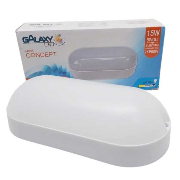 Luminária Led Tartaruga 15w Galaxy