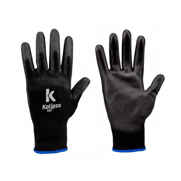 Luva de PU Preta T9 G Kalipso