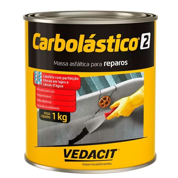 Massa Asfáltica para Reparos ( Carbolástico ) 1Kg