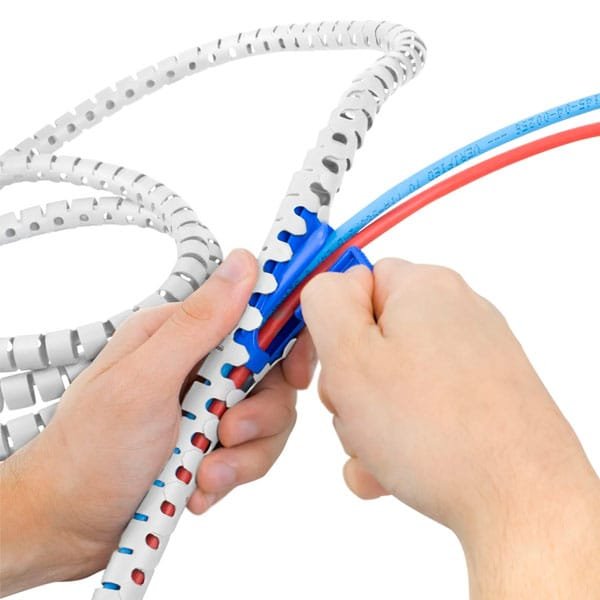 Organizador de Fios 2 metros Branco - Tyton