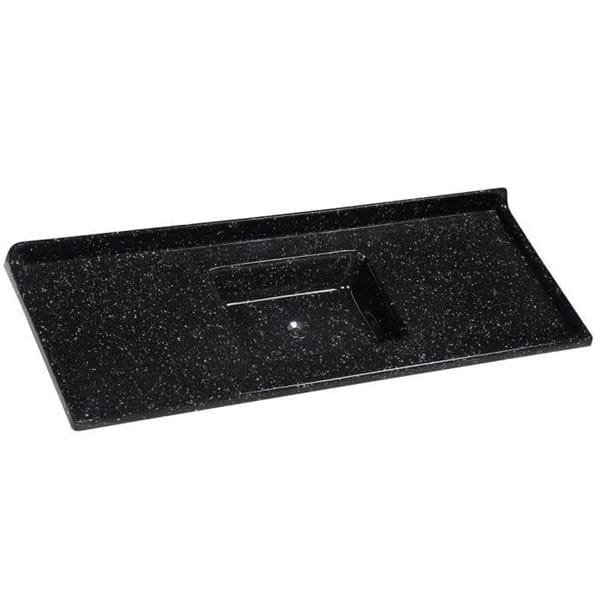 Pia de Cozinha 1,60m Granitada Preta - A.J. Rorato