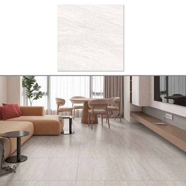 Piso Formigres Mali Cinza Polido Retificado 81x81 cx1,97