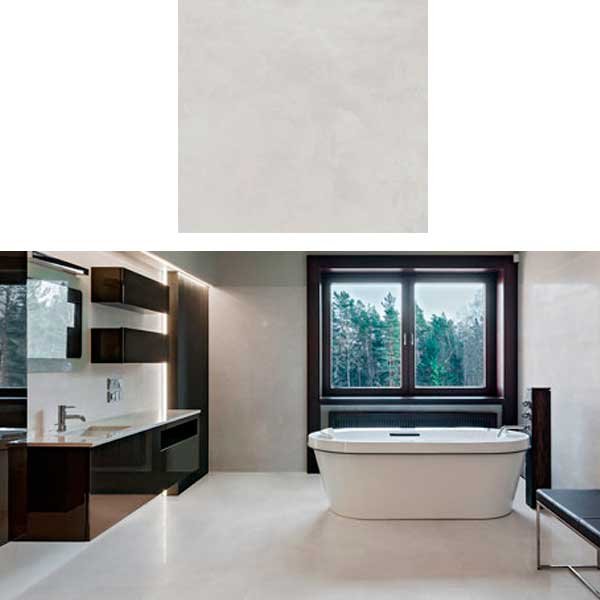 Porcelanato Delta Barcelona Plata Acetinado 84x84