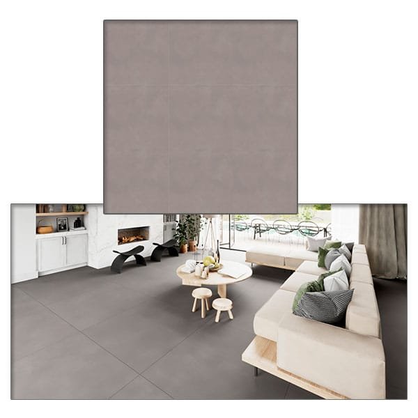 Porcelanato Delta Obelisco Beton Light Acetinado 90x90