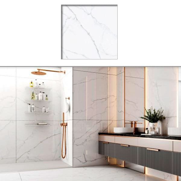 Porcelanato Gaudi Calacata Light 1,19x1,19 cx2,83