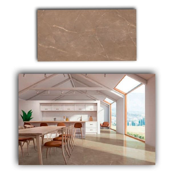 Porcelanato Gaudi Roma Bronze Polido 60x1,19 cx2,15