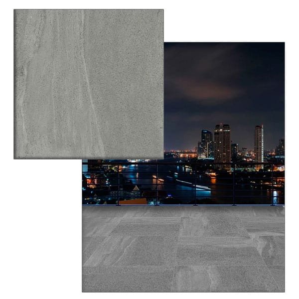 Porcelanato Savane Basalto Grigio Externo Retificado 72x72