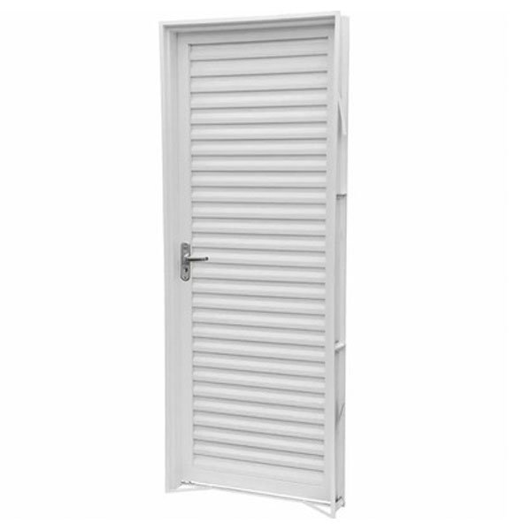 Porta CRV Veneziana Branca Classic 80x2,10 Esquerda