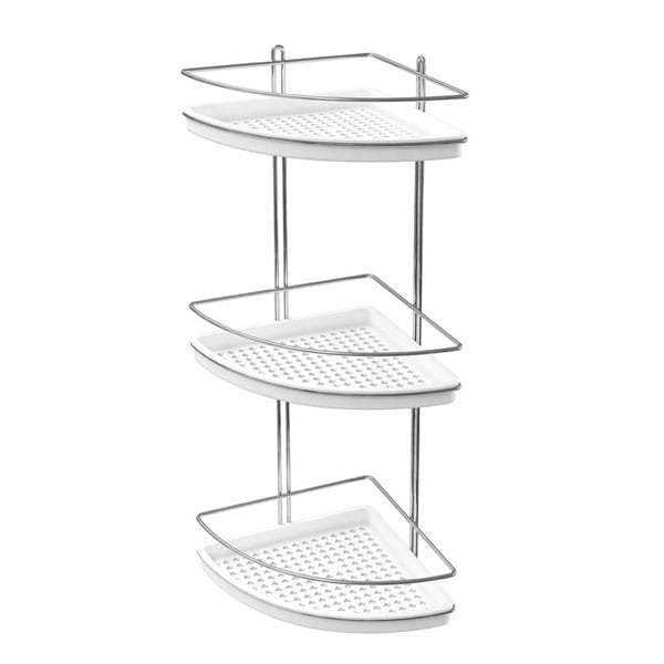 Porta Shampoo Canto Triplo Fundo Plástico