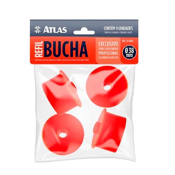 Refil de Bucha Plástico para Garfo Duplo Profissional Atlas