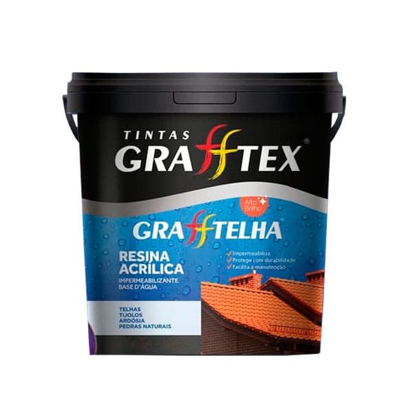 Resina Acrílica Multiuso Grafftex Cores 3,6 Litros