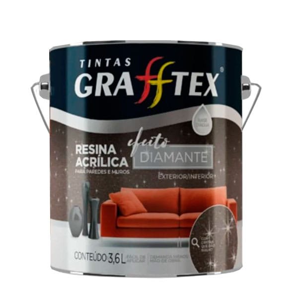 Resina Grafftex Diamante Incolor 3,6 Litros
