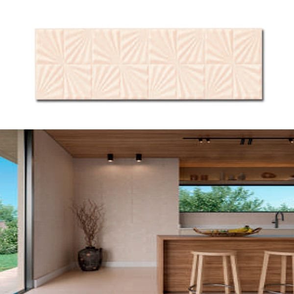 Revestimento Lume Leque Sienna AC Relevo 22x90 cx1,80