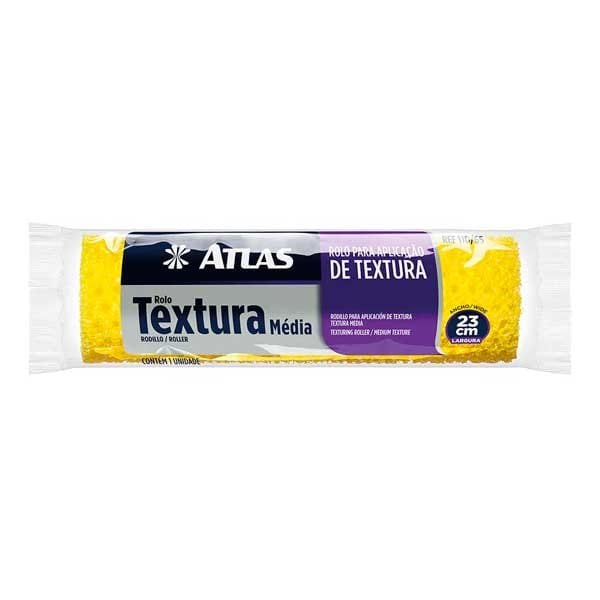 Rolo Textura Média 23cm Atlas