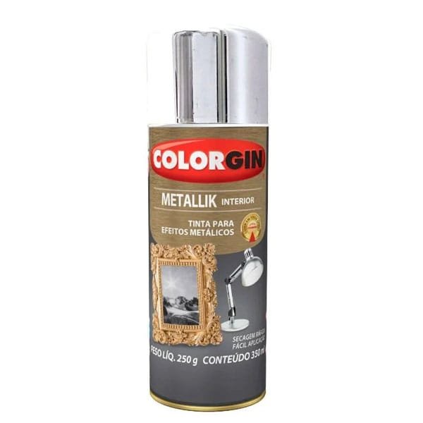 Spray Colorgin Metálico Cromado