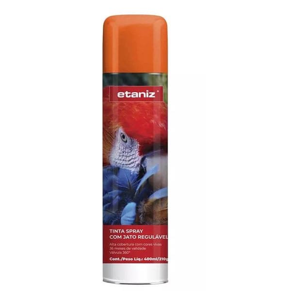 Spray Etaniz Luminoso Laranja