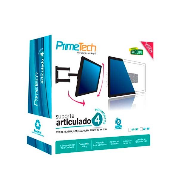 Suporte p/ TV Articulado 4Mov. Primetch